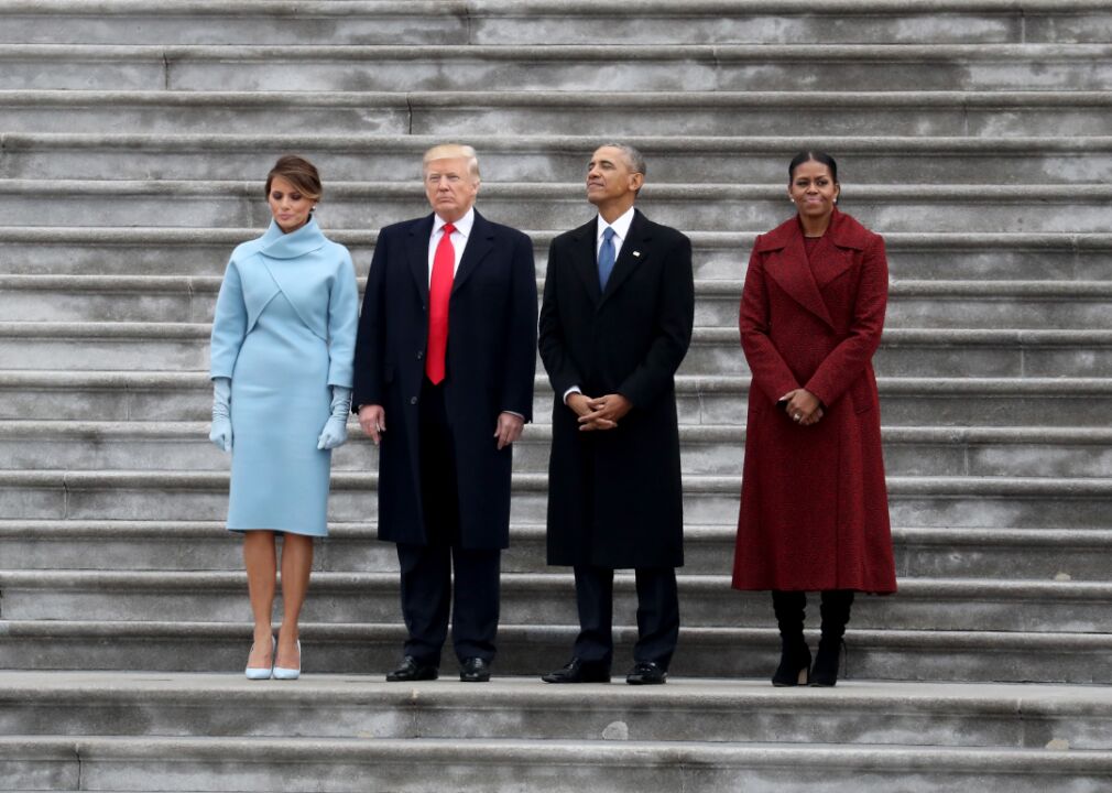 2017: Donald Trump is sworn in